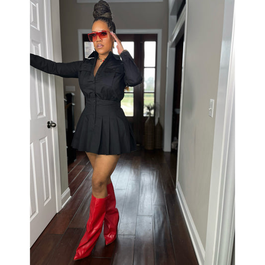 Pleats to meet you (black)