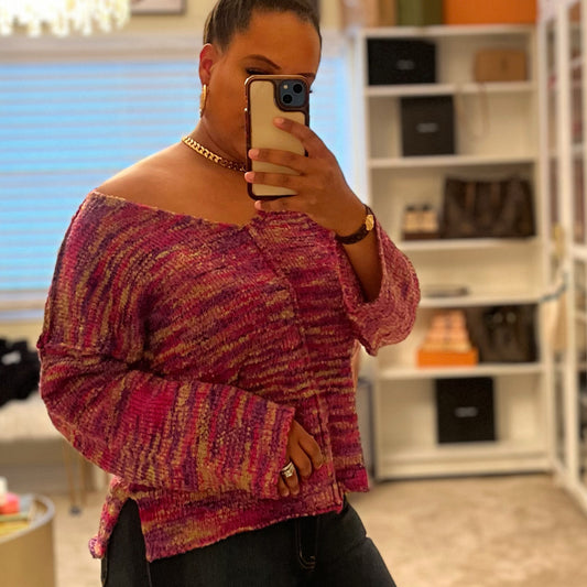 Marbled Sweater (pink)